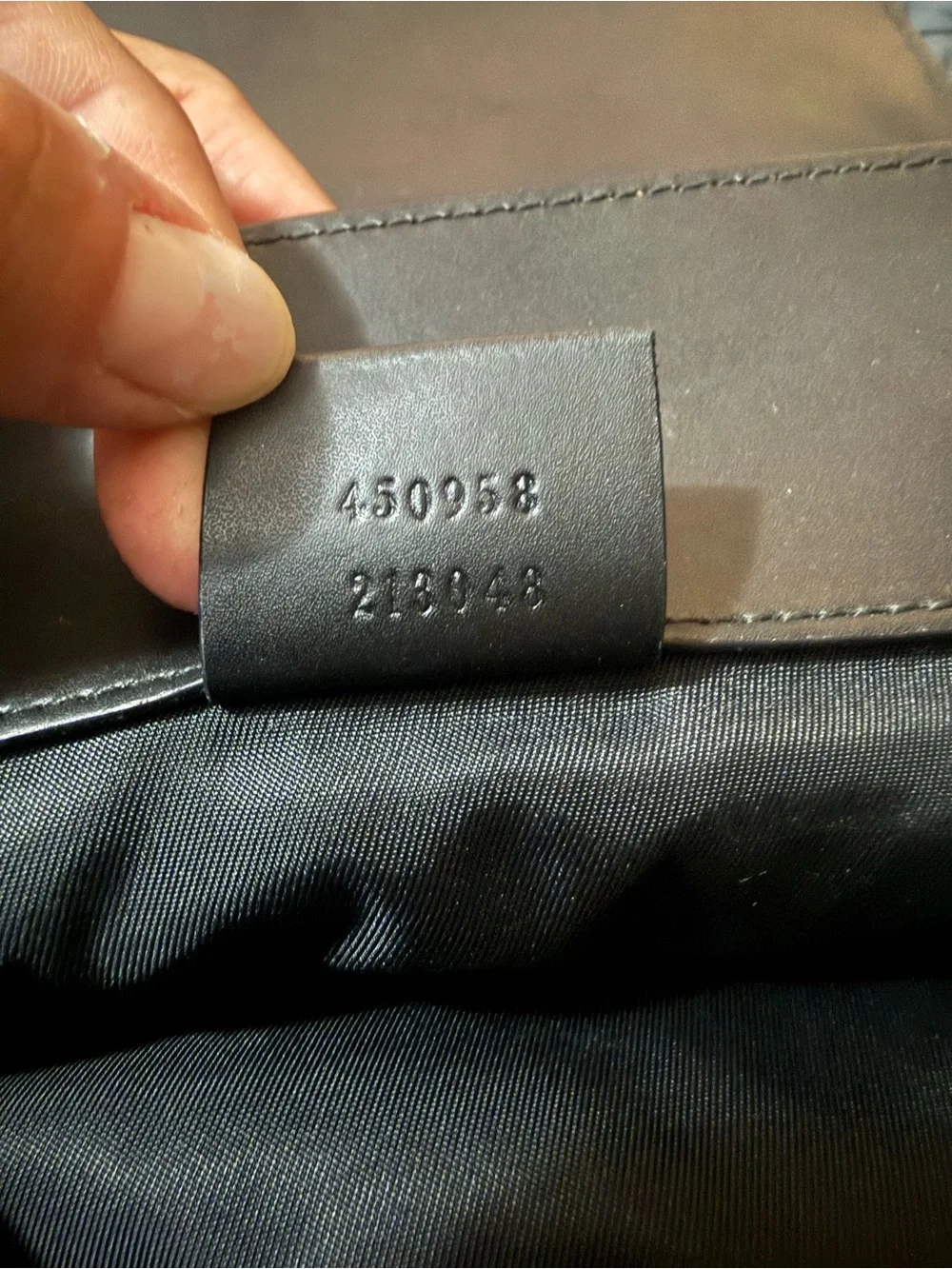 Gucci Brown GG Canvas Backpack with Black Leather Trim GG Supreme canvas